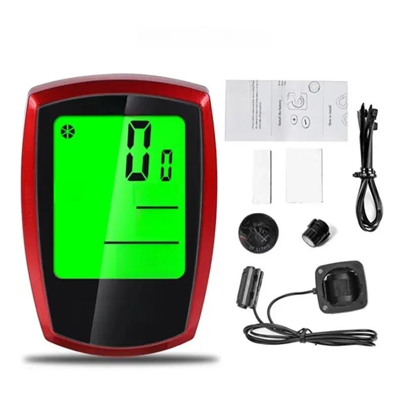 Compteur de vélo numérique LED avec vitesse et chronomètre 5/5