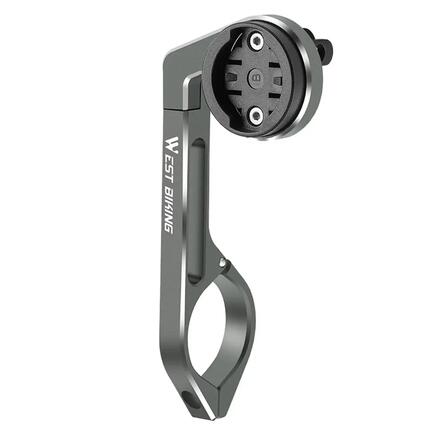 Support compteur vélo aluminium pour fixation guidon