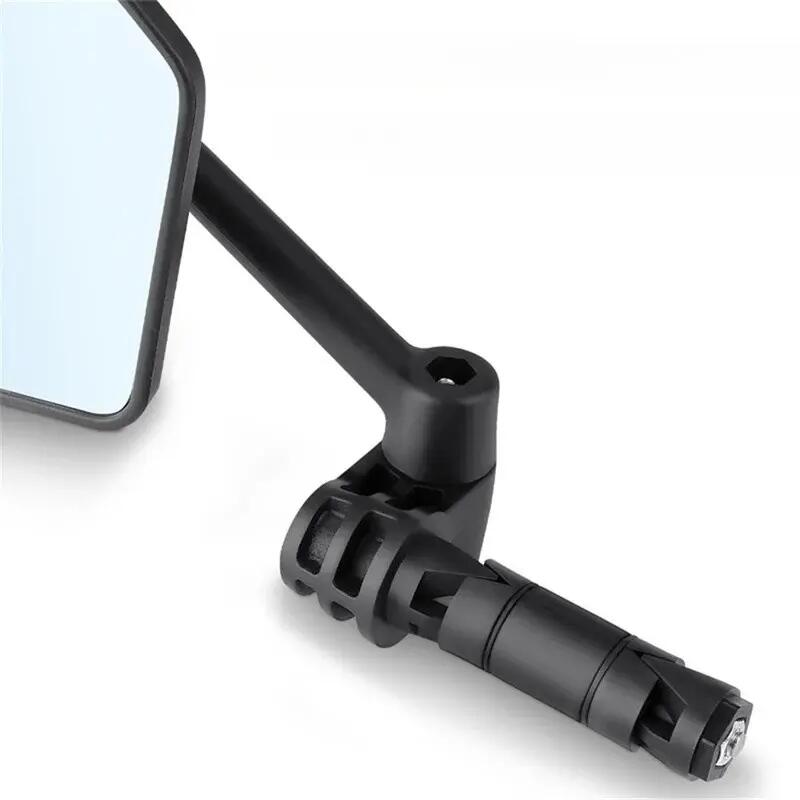 Retrovisor de guiador de bicicleta rotativo espelho de segurança 4/7