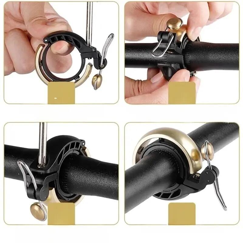 Mini sonnette de vélo en cuivre 7/7