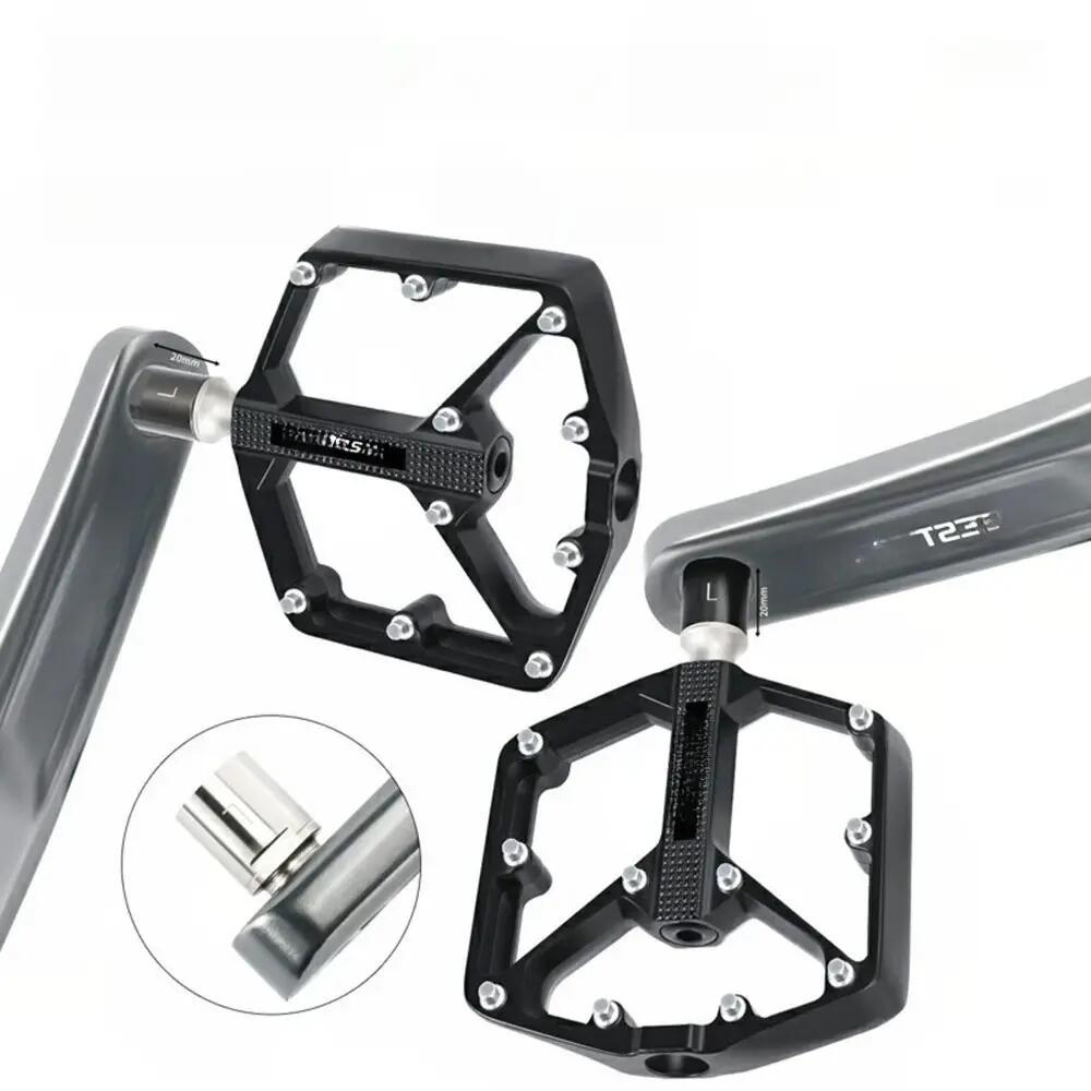 Pair of pedal extensions bike threaded extended for MTB road 4/7