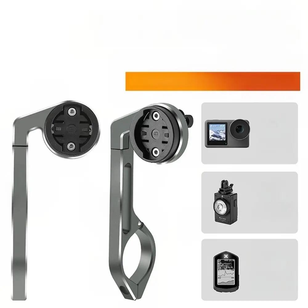 Supporto ciclocomputer alluminio per fissaggio manubrio 3/7