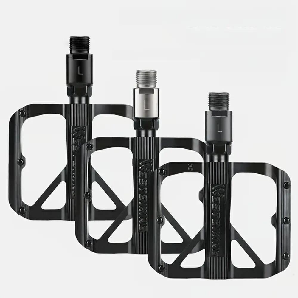 Pair of pedal extensions bike threaded extended for MTB road 2/7