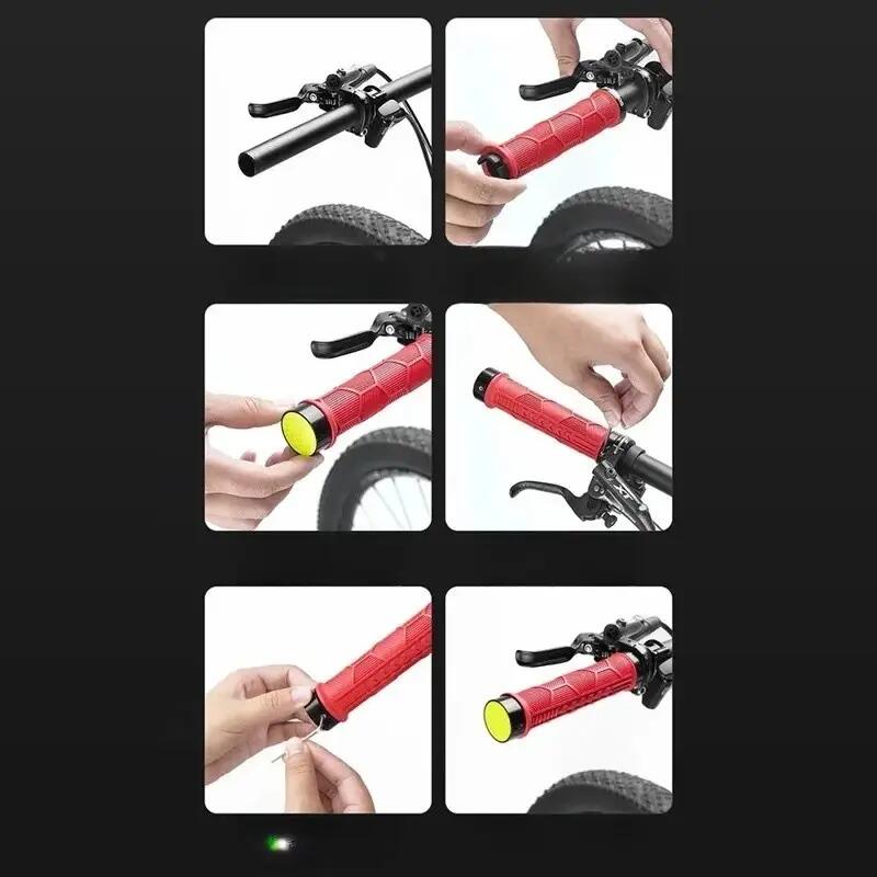 Paar Lenkergriffe Fahrrad reflektierende Enden 7/7