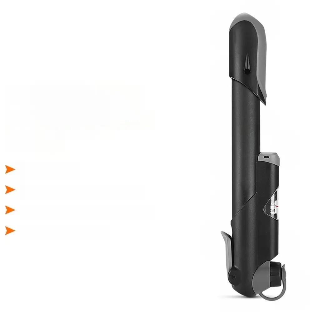 Pompa bici manuale portatile con manometro 2/7