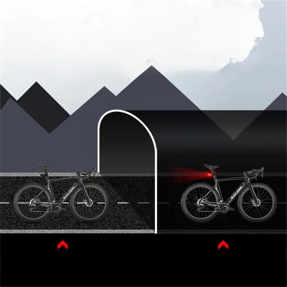 Feu arrière vélo avec alarme antivol et télécommande WEST BIKING 5/7