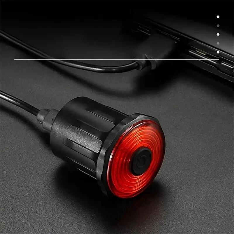 Achterlicht fiets LED oplaadbaar USB slimme reminductie 5/7