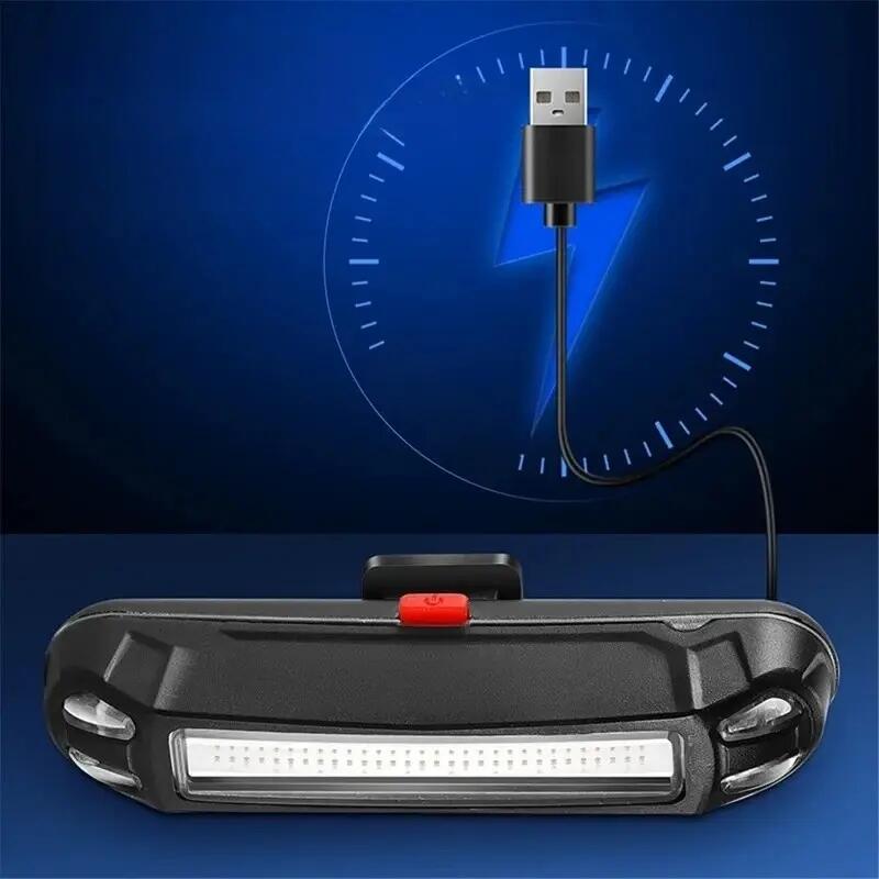 LED zadní světlo na kolo svítilna varování pro cyklistiku 6/7