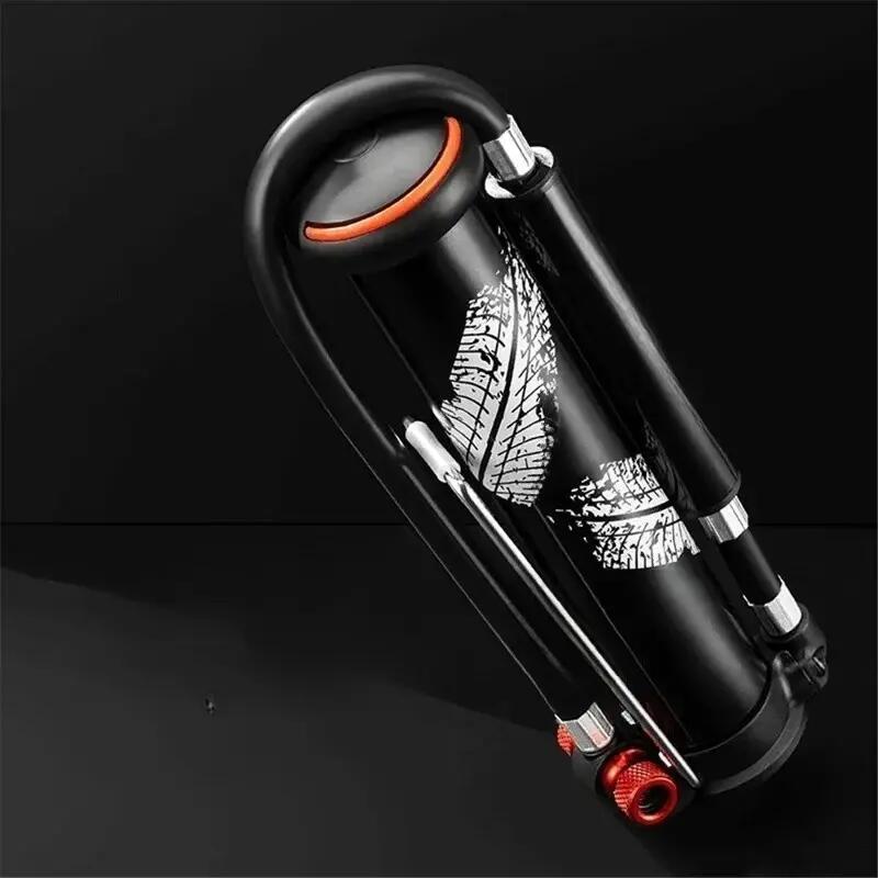 Fahrradpumpe manuell verstecktes Manometer 3/7