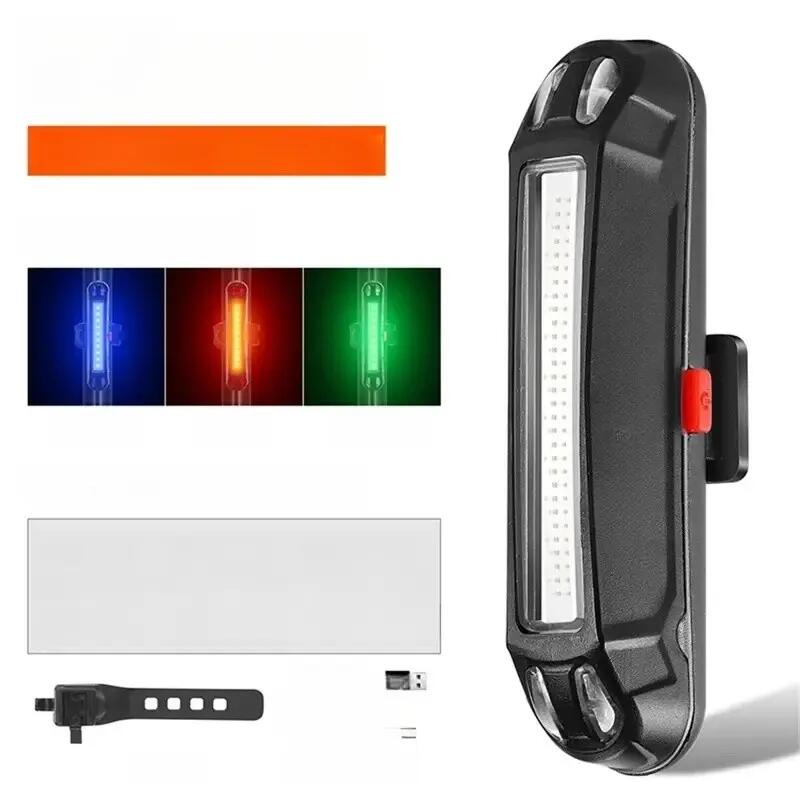 LED zadní světlo na kolo svítilna varování pro cyklistiku 2/7
