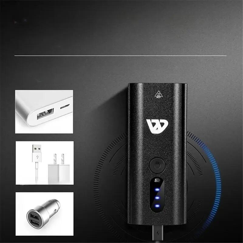 Nepromokavá dobíjecí USB lampa na kolo s displejem baterie 7/7