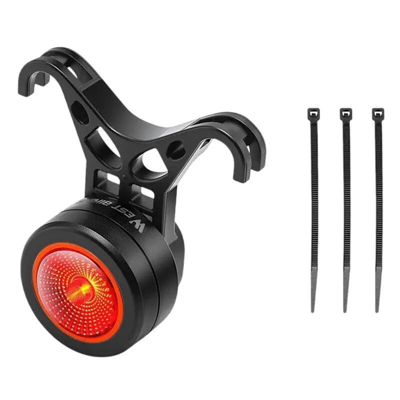 Lampa spate bicicleta inteligenta cu senzor frana magnetic