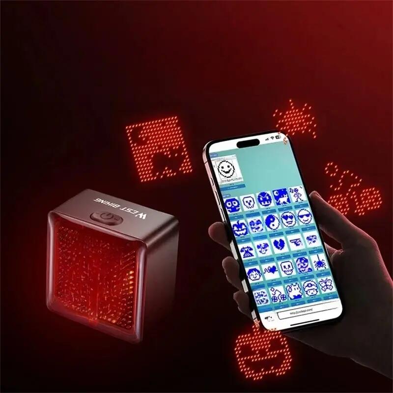 Luz trasera bicicleta con sensor freno programable 7/7