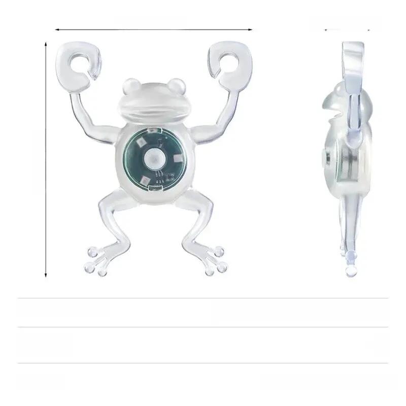 Feu arrière de vélo LED étanche forme grenouille 3/4