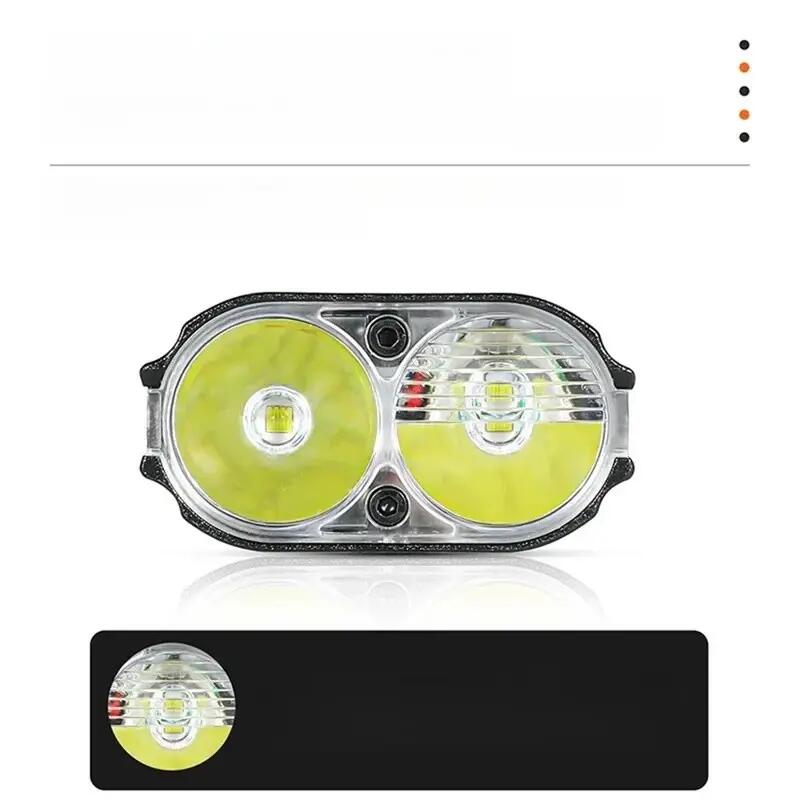 Nepromokavá dobíjecí USB lampa na kolo s displejem baterie 4/7