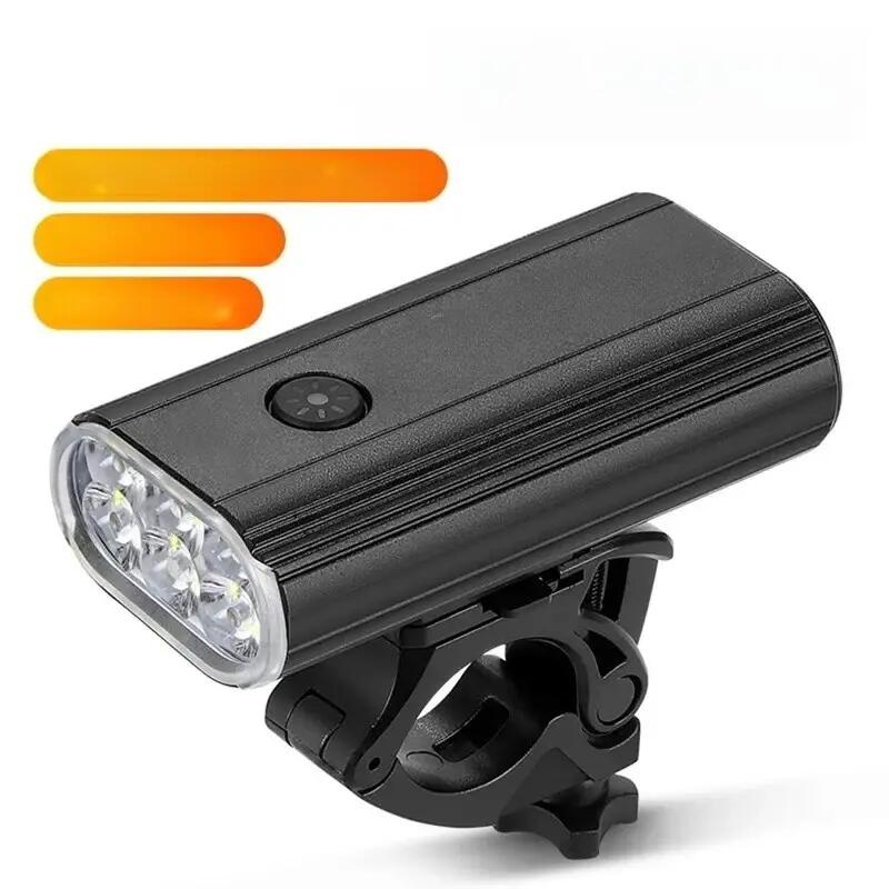 Lampa na kierownicę rowerową wysoka moc wodoodporna 3/7