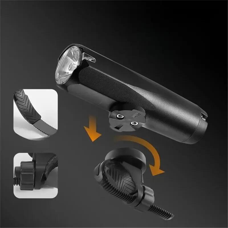 Faro bicicleta multifuncional detección luz Tipo-C 7/7