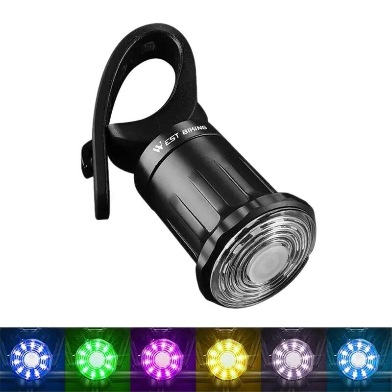 Lampa spate bicicleta LED colorata si luminoasa