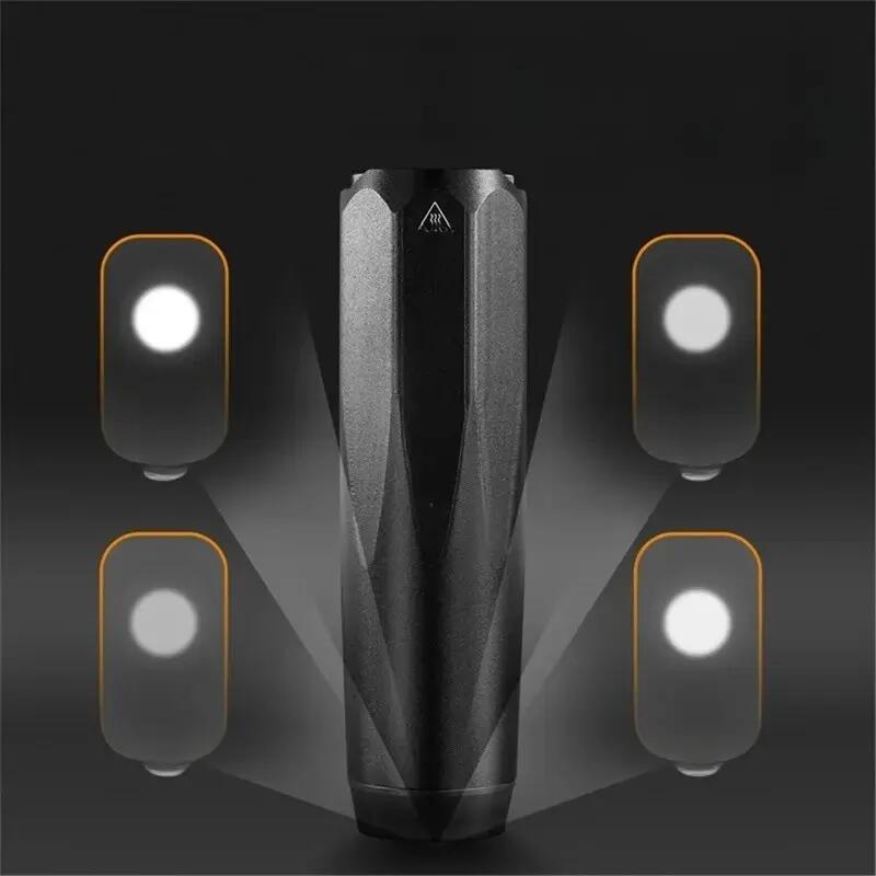Faro bicicleta multifuncional detección luz Tipo-C 6/7