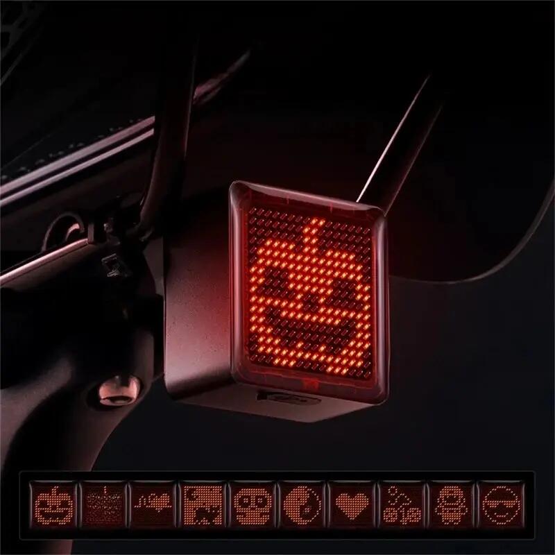 Luz trasera bicicleta con sensor freno programable 3/7