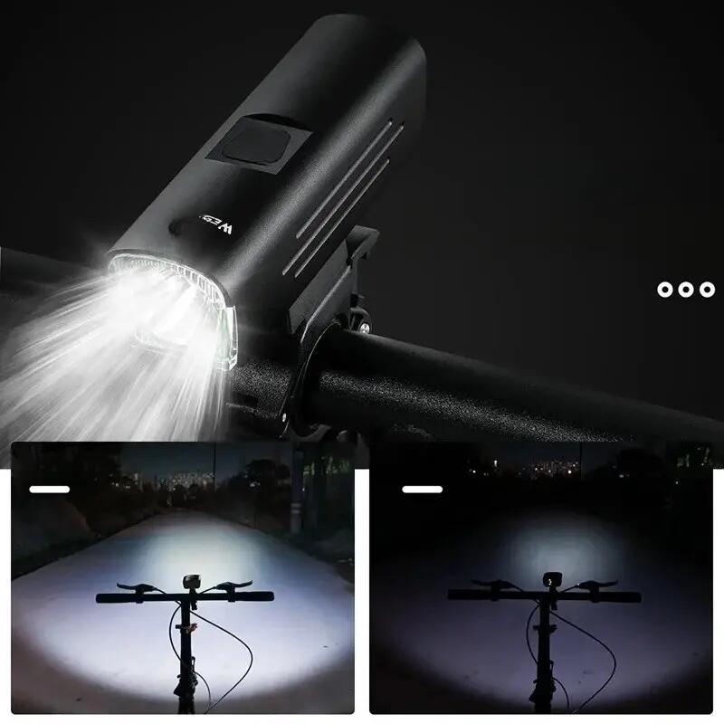 Voorlamp fiets mountain oplaadbaar USB 4/7