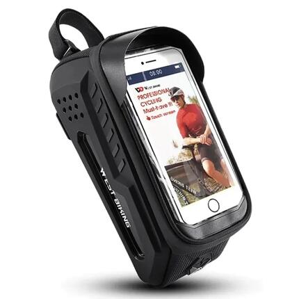 Sacoche de rangement à coque rigide de tube supérieur de vélo de route et VTT
