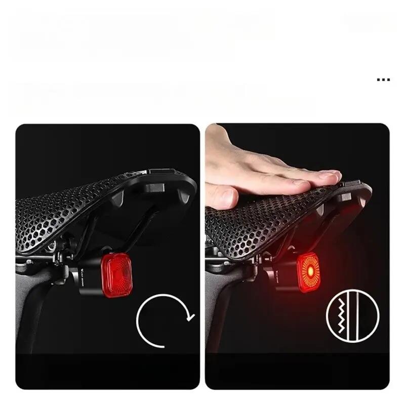 Light rear smart bike brake detection battery display 6/7