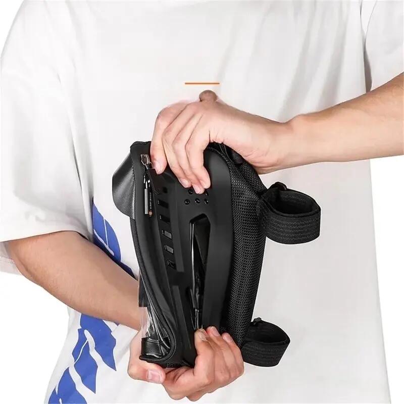Sacoche de rangement à coque rigide de tube supérieur de vélo de route et VTT 6/7