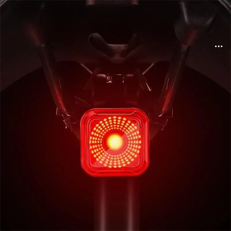 Light rear smart bike brake detection battery display 4/7