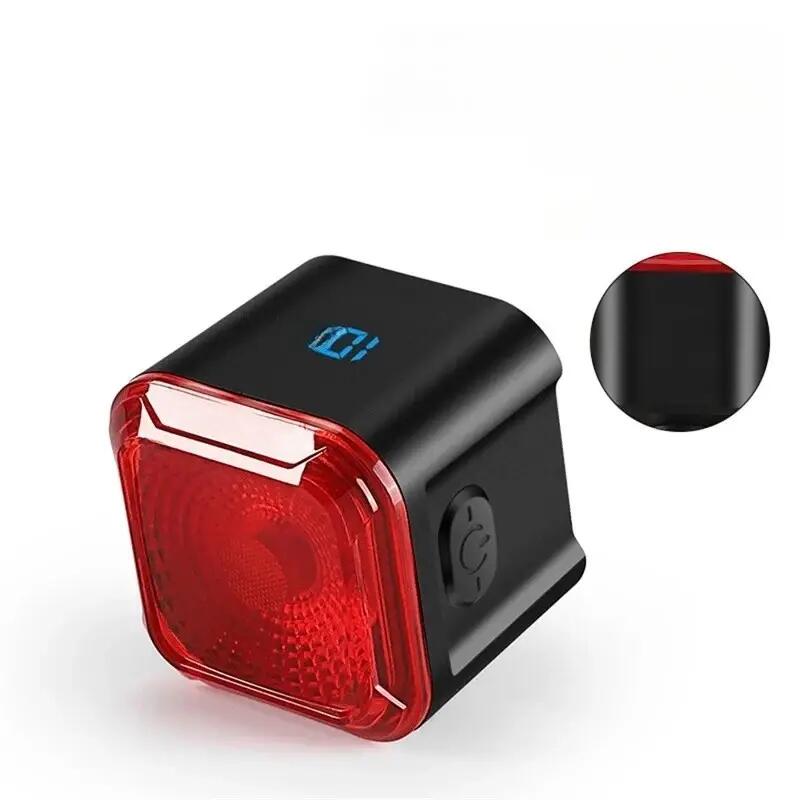 Light rear smart bike brake detection battery display 2/7