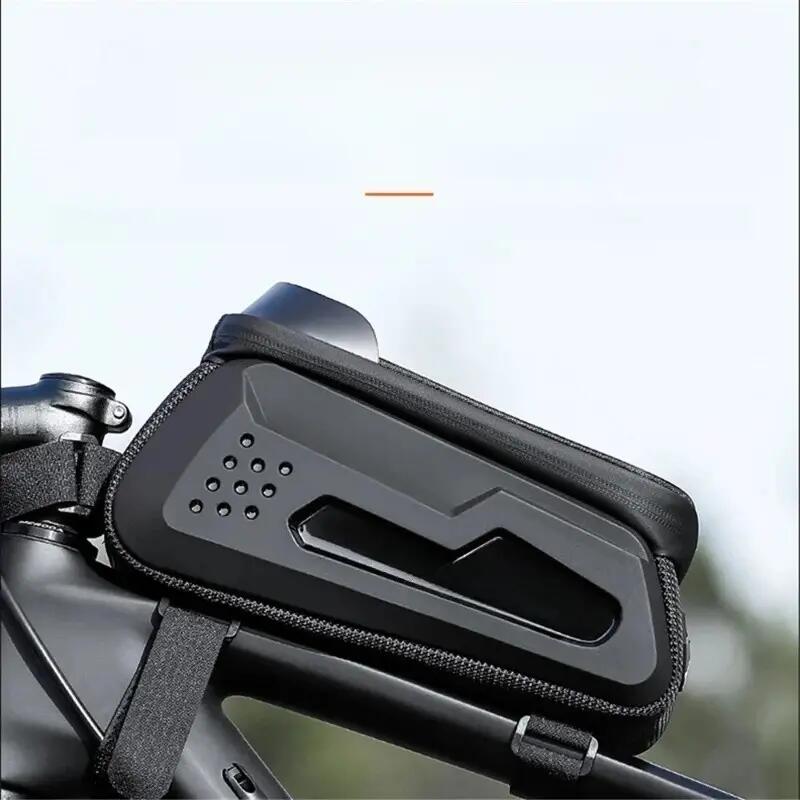 Sacoche de rangement à coque rigide de tube supérieur de vélo de route et VTT 4/7