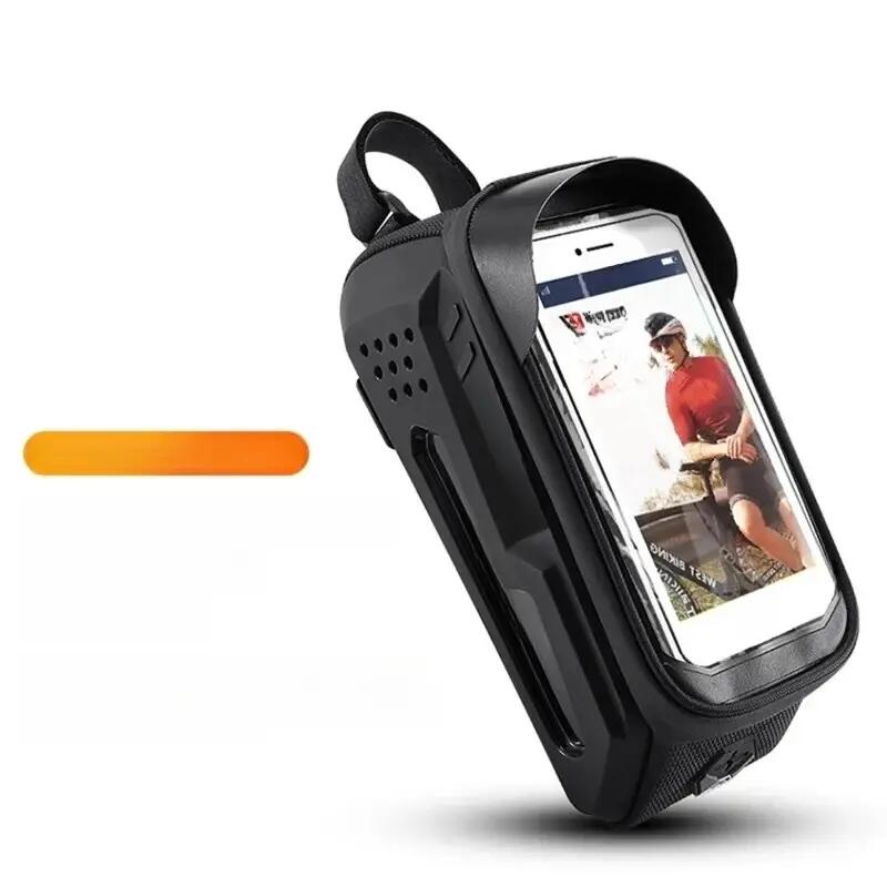Sacoche de rangement à coque rigide de tube supérieur de vélo de route et VTT 2/7
