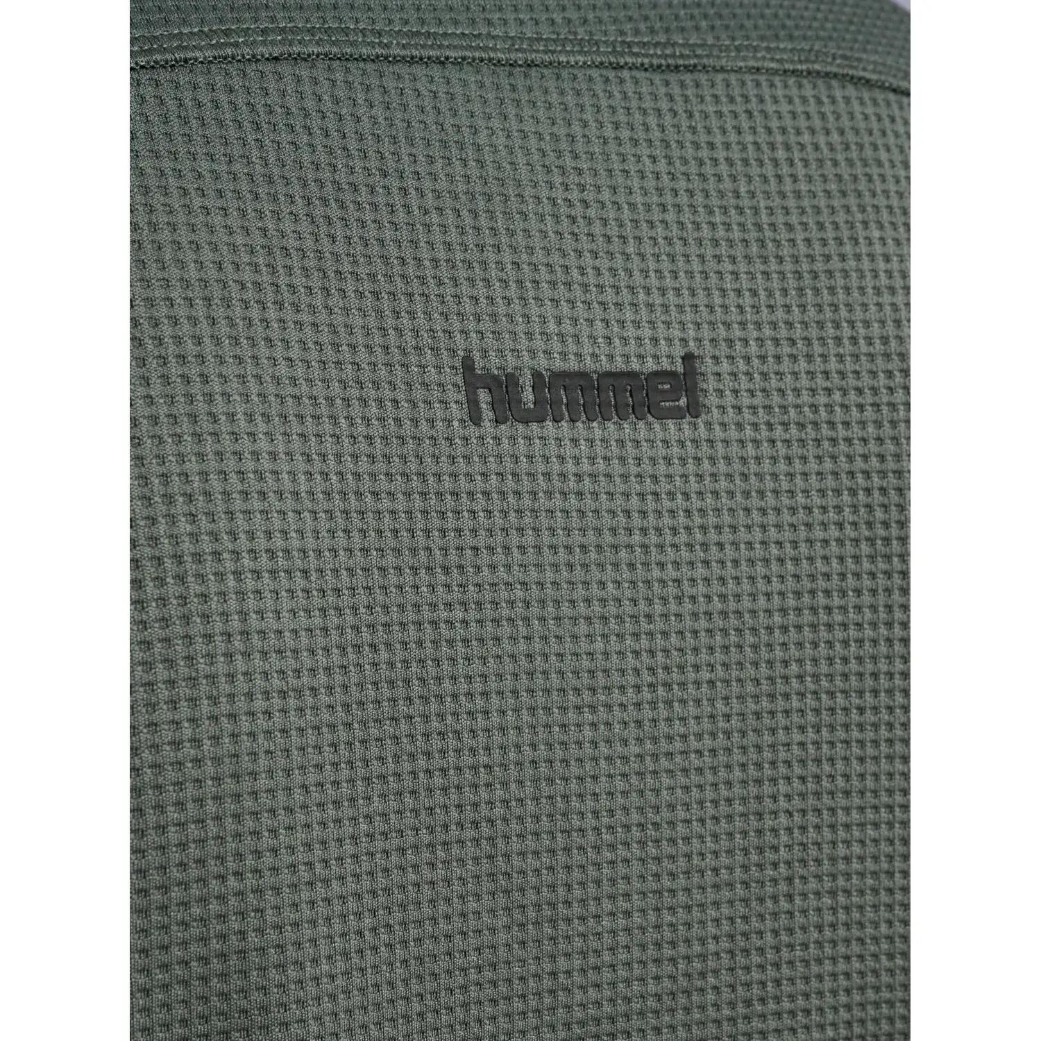 hummel Half Zip Midlayer en polyester stretch pour homme – CASTOR GRAY 5/5