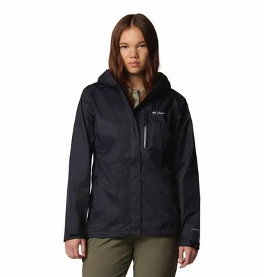 Jas bergwandelen dames pouring adventure™ iii jacket - zwart