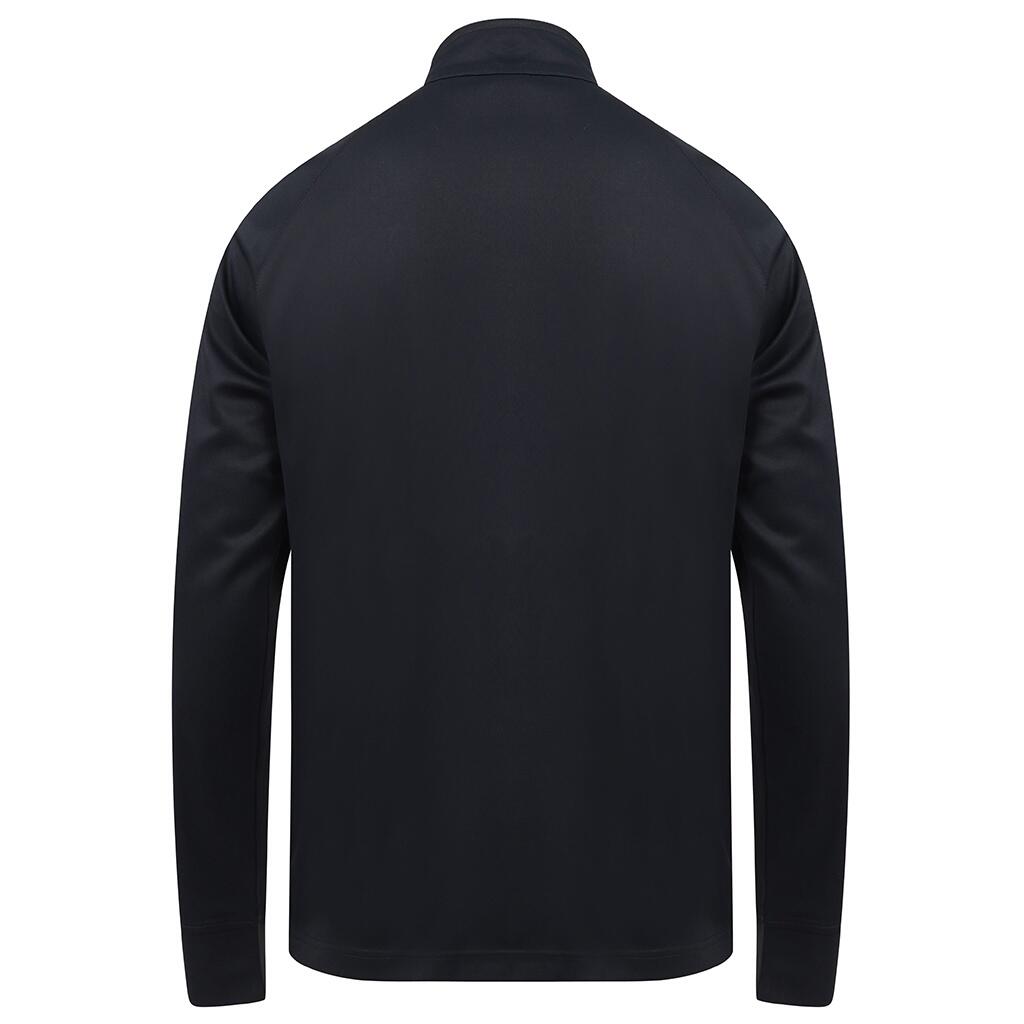 Mens Knitted Tracksuit Top (Navy/Navy) 2/3