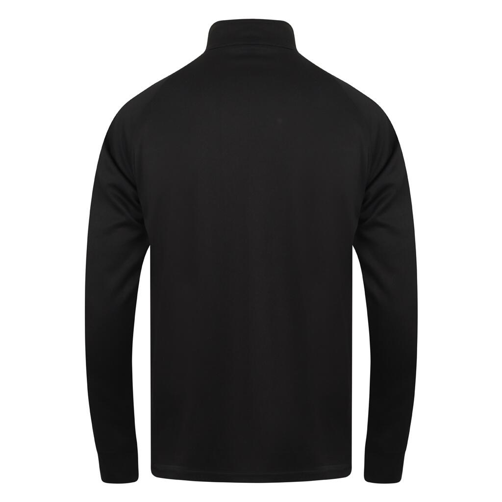 Mens Knitted Tracksuit Top (Black/White) 2/3
