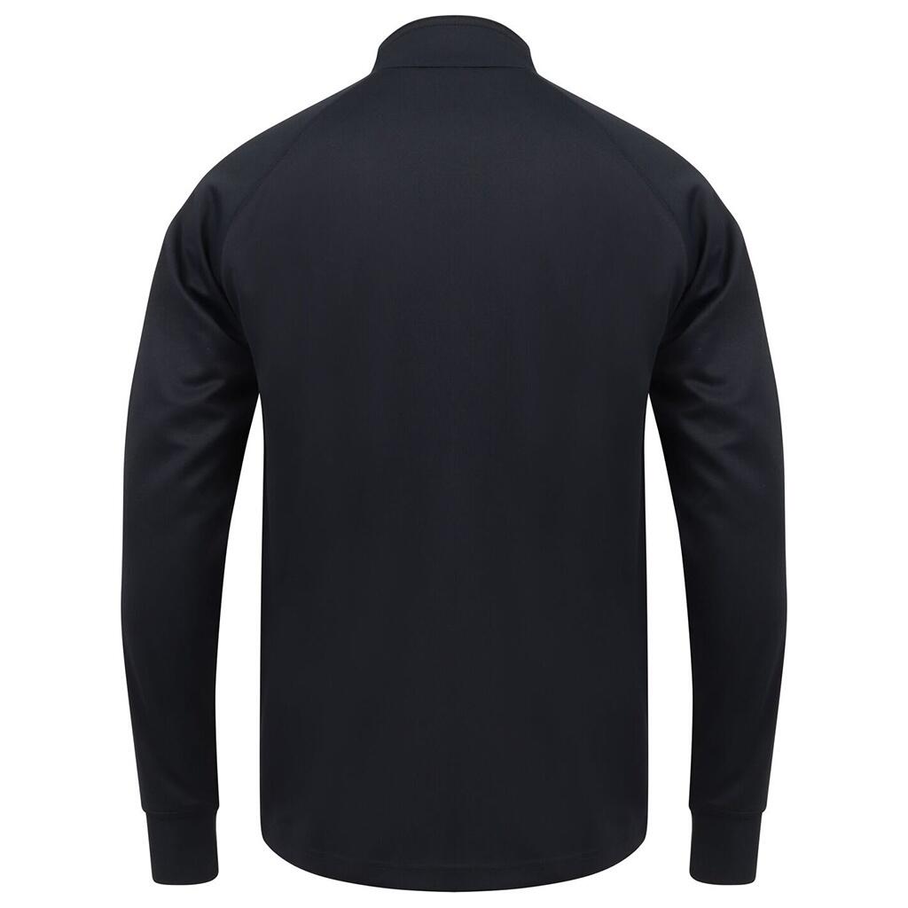 Mens Knitted Tracksuit Top (Navy/White) 2/3