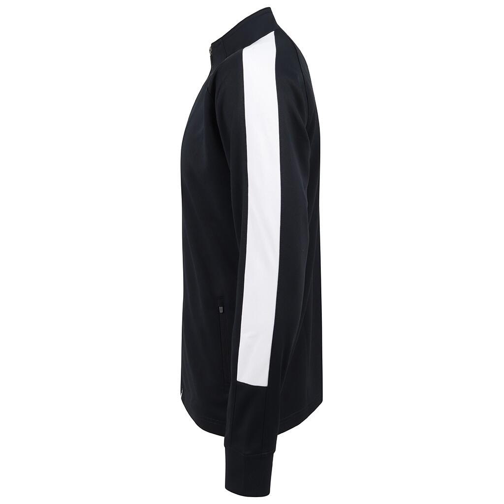 Mens Knitted Tracksuit Top (Navy/White) 3/3