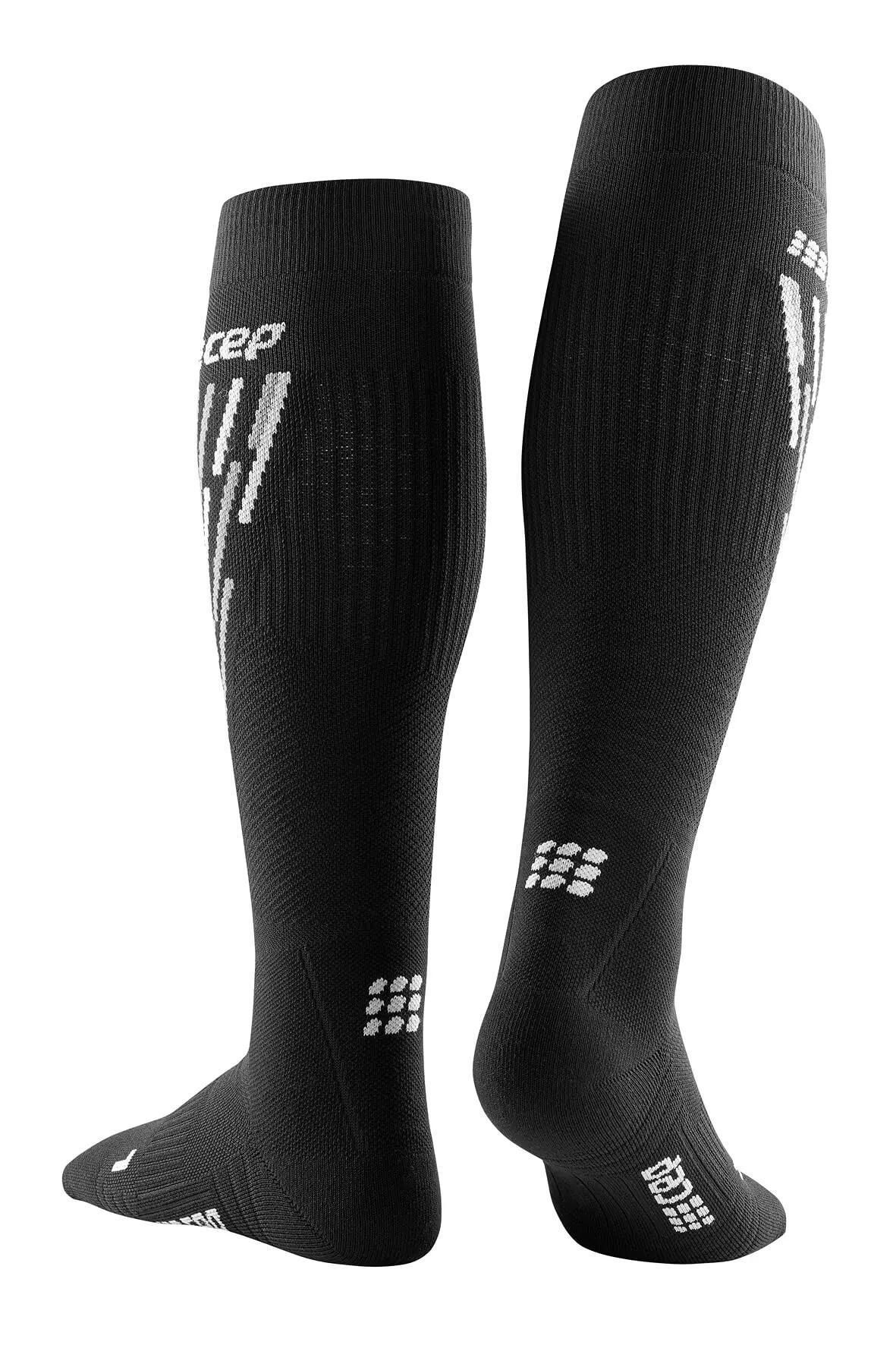 Herren - Ski - Socken - kompressiv, thermisch, knielang - schwarz/anthrazit 11/11
