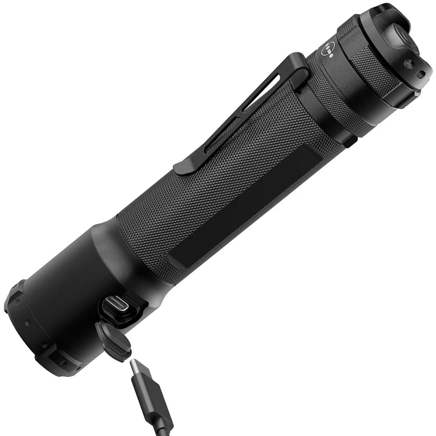 Lampe torche tactique – Chasse, Aventure – 3200lm IP68 370m RGB – TAC7R 4/15