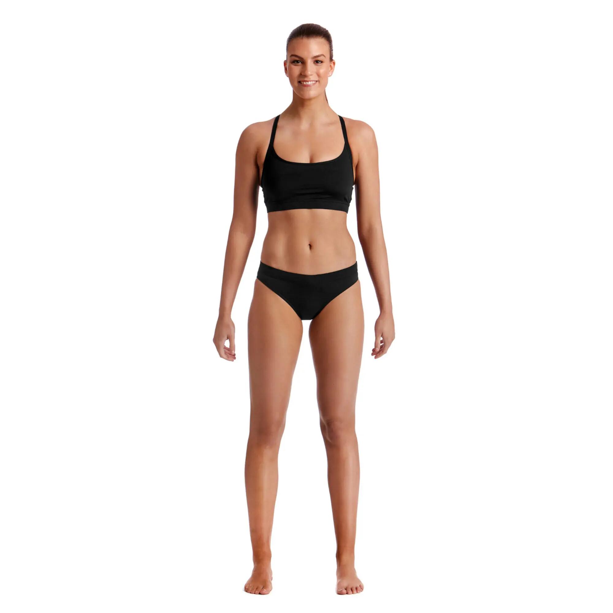Bikini - top Funkita Sports Top STILL BLACK - góra 6/8