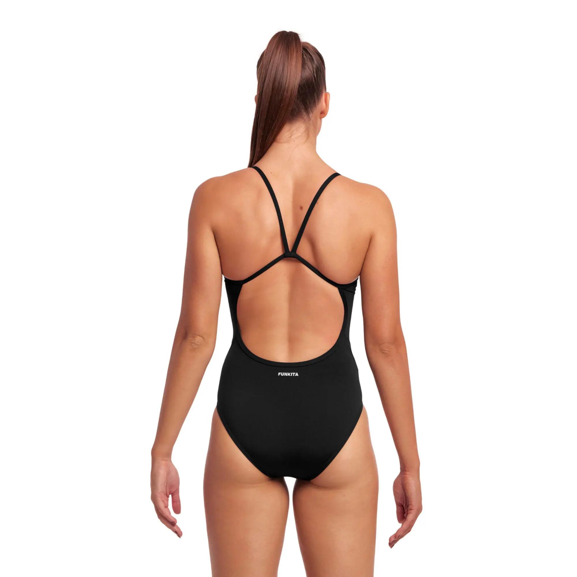 Funkita STILL BLACK Single Strap - damski kostium do pływania 9/10