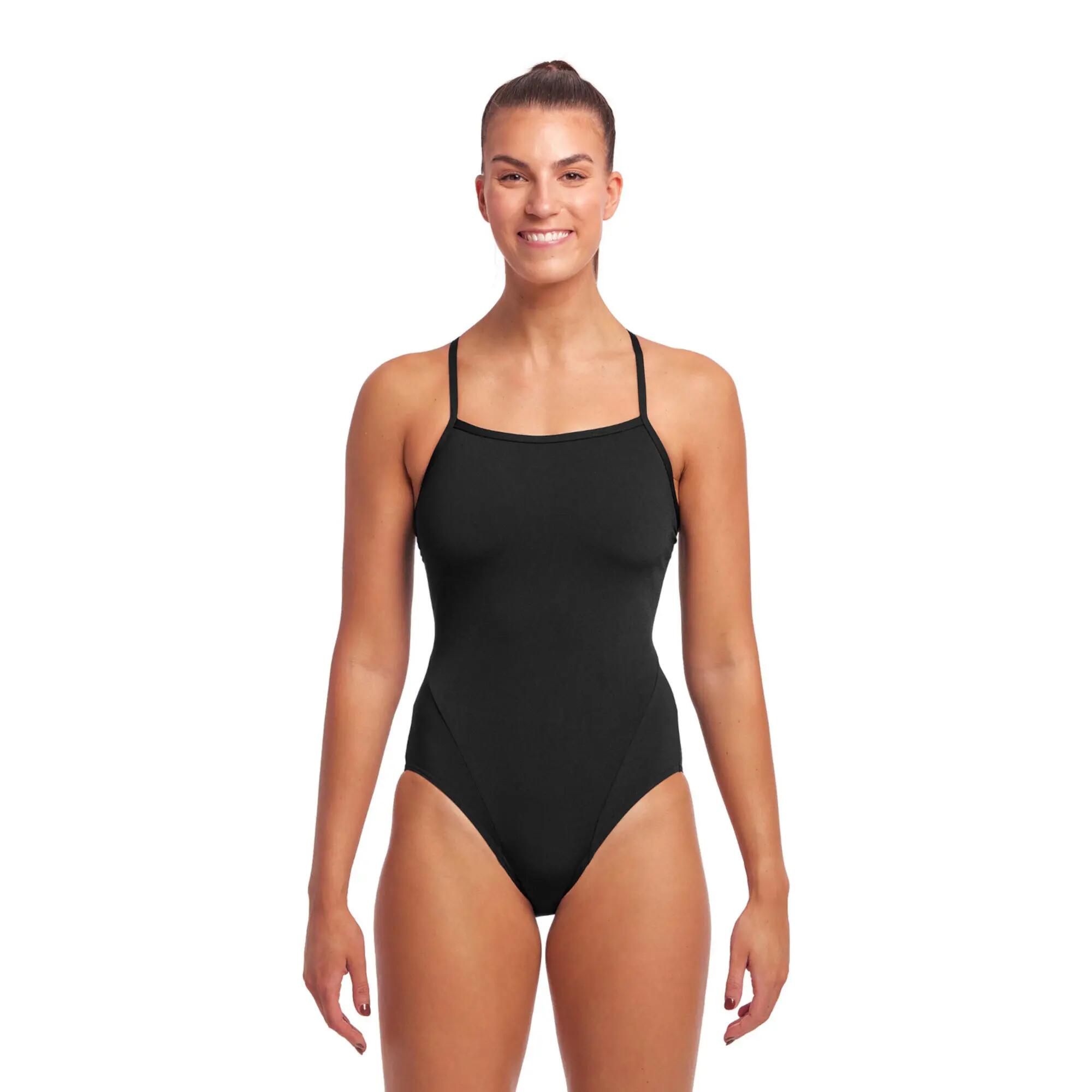 Funkita STILL BLACK Single Strap - damski kostium do pływania 8/10