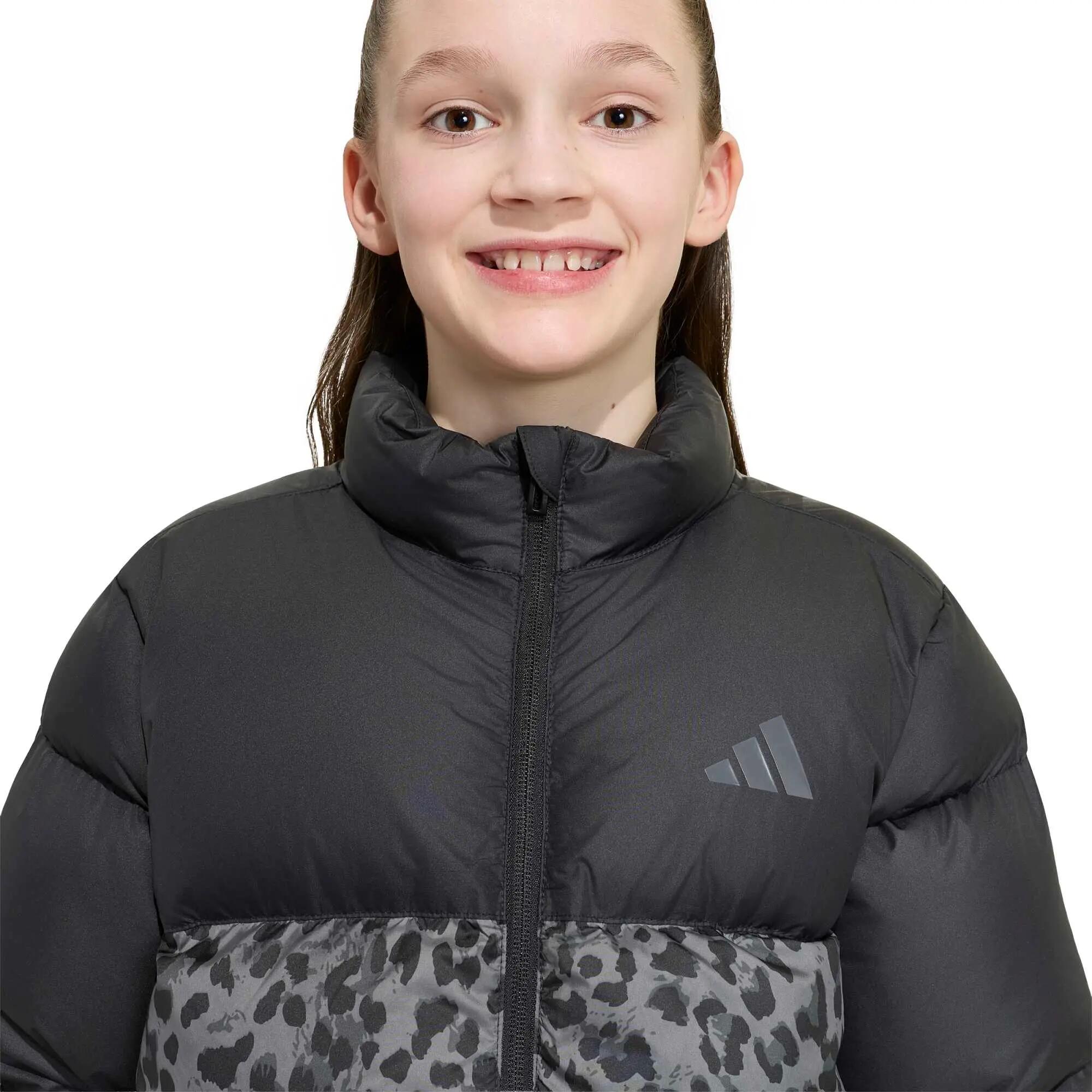 adidas Mädchen Winterjacke Allover Print Puffer Jacket 10/11