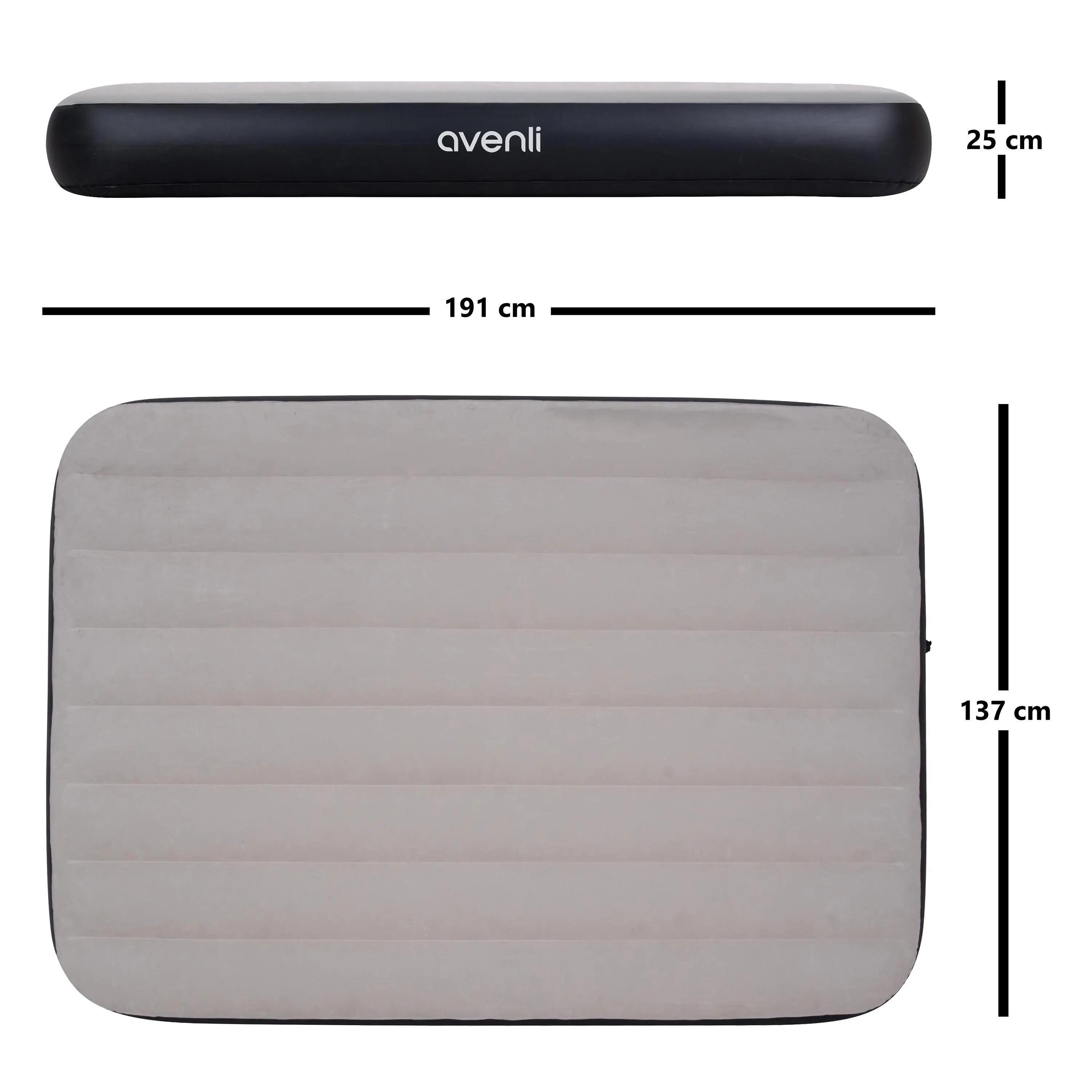 Luftmatratze Camping 2 Personen 191x137x25cm Luftbett Campingmatratze 5/7