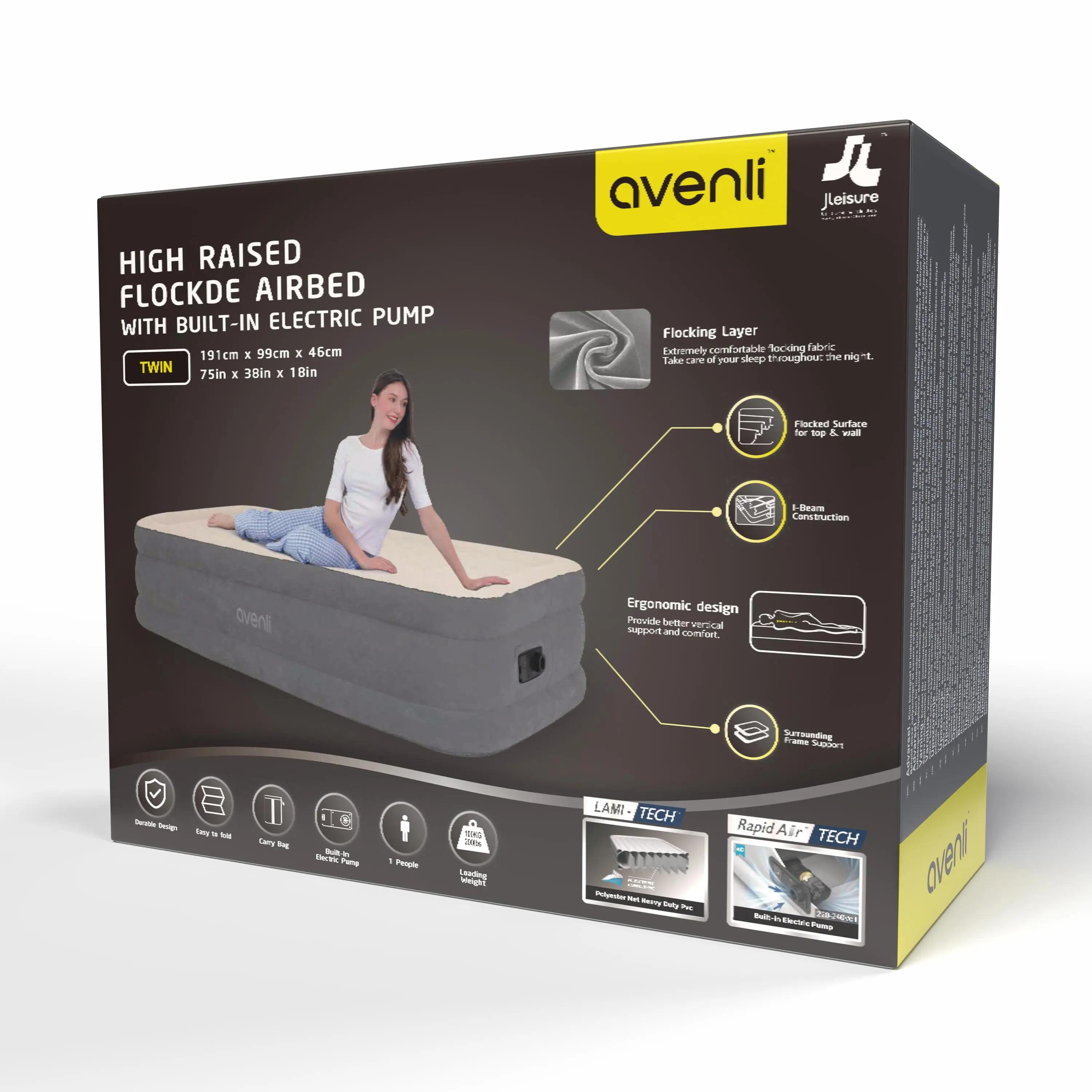 Luftmatratze selbstaufblasend 1 Person 191x99x46cm Luftbett mit Elektropumpe 11/11
