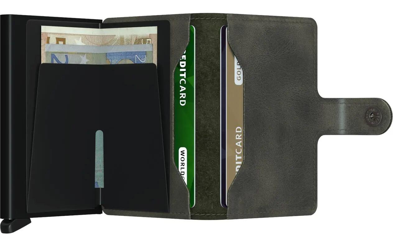 SECRID Miniwallet Vintage Olive Black Portafoglio pelle 2/2