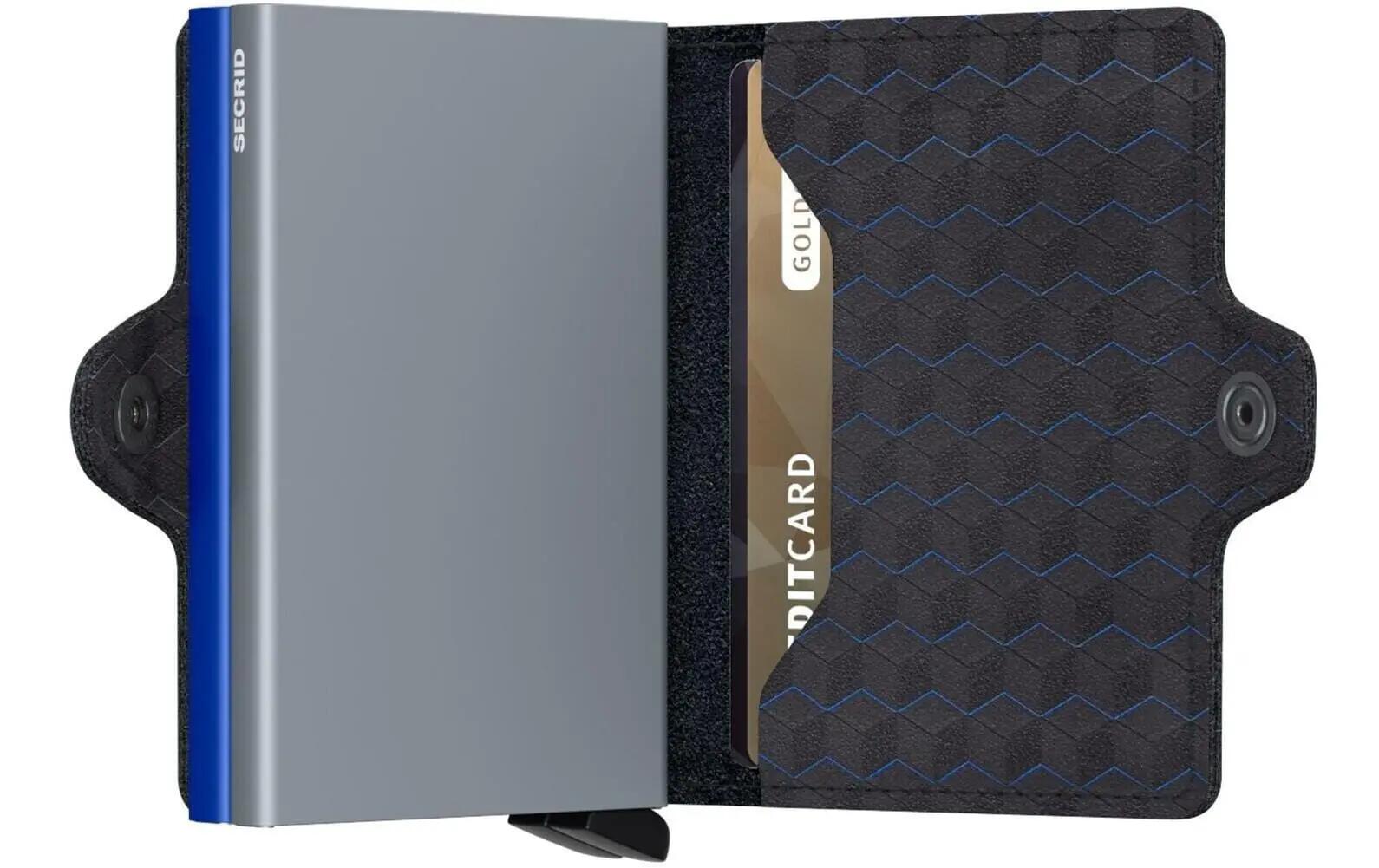 SECRID Portafoglio Twinwallet Optical Titanium Blue 3/3