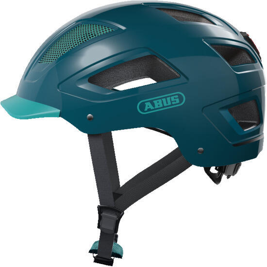 Casco Bicicleta Montaña Hyban 2.0 Core Green Abus T/M Verde Con Luz