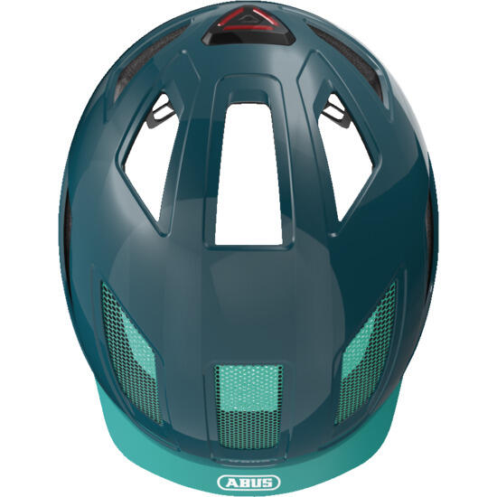 Casco Bicicleta Montaña Hyban 2.0 Core Green Abus T/M Verde Con Luz